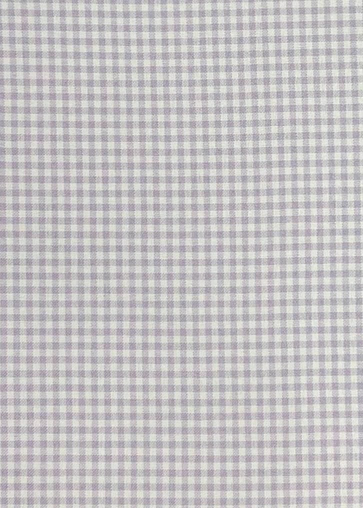 POLY POPLIN MINI MATT Y/D CHECK  100% POLYESTER6E-LILAC/WHT190-POC 95053 - Elegant Textiles