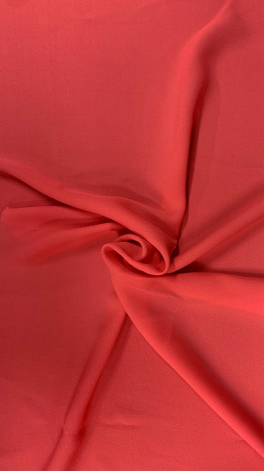 NON-STRETCHED WOOLDOBBY  100% POLYESTER24E-CORAL RED336-WOOLDOBBY - Elegant Textiles
